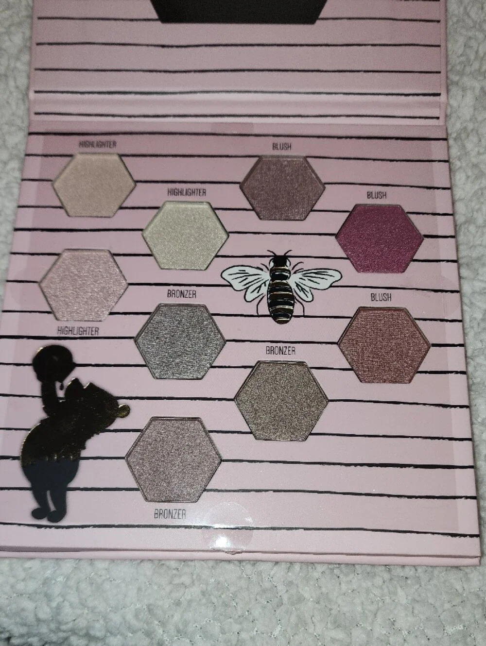 Disney Winnie the Pooh Complexion Palette - Pink with Gold Accents